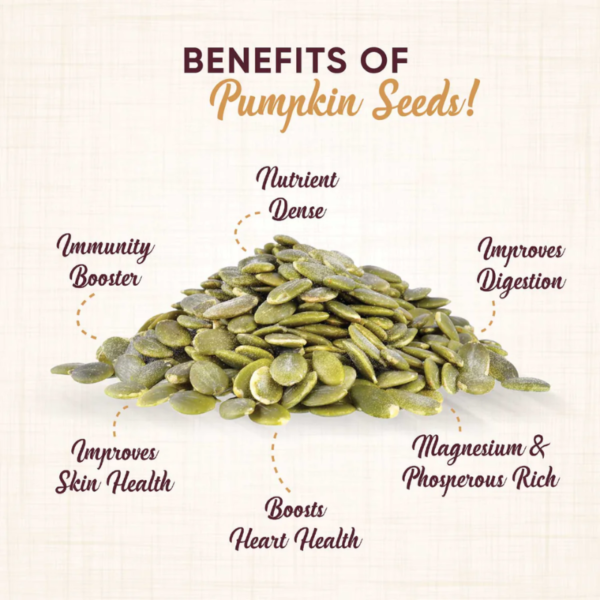 Roasted PUMPKIN SEEDS 100GM - Image 5