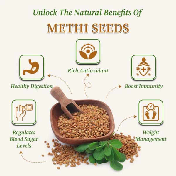 R&R  Fenugreek Seeds/Methi Dana whole -100gm - Image 3