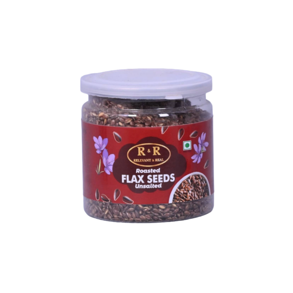 Roasted Flex seeds salted 100gm