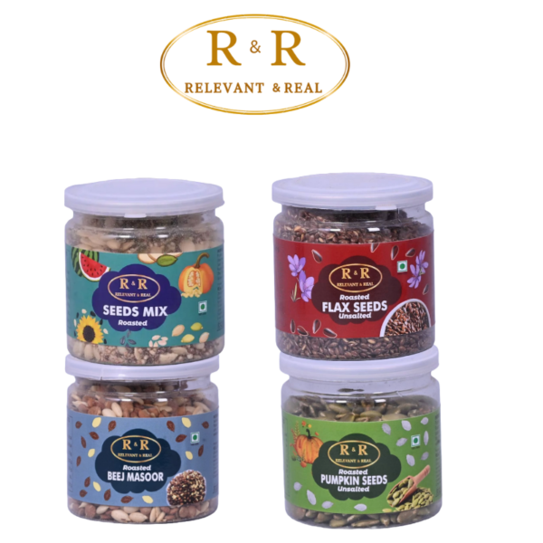 Roasted SEEDS ( Set of 4 ) 100GM Each , Net - 400gm